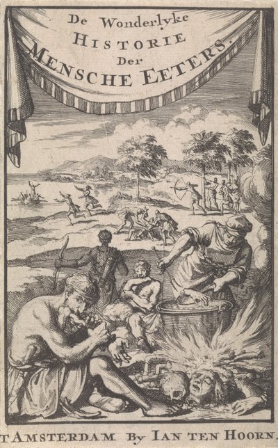 A maravilhosa história dos comedores humanos de A. Magyrus, 1696. de Jan Luyken
