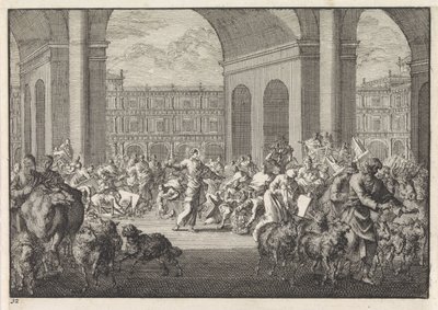 Expulsão dos cambistas do templo de Jan Luyken