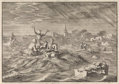 Inundação em Groningen, 1686 de Jan Luyken