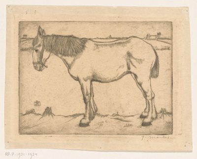 Cavalo de Jan Mankes (signed by artist)