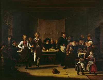 Casamento de Agricultor (óleo sobre tela) de Jan Massys or Metsys