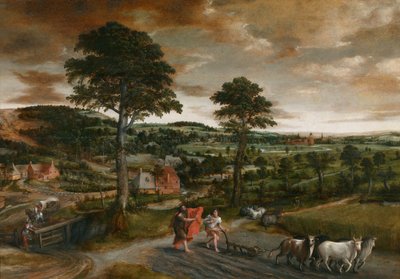 O Chamado de Elisha de Jan Massys or Metsys