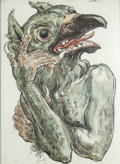 Diabo com cabeça de pássaro de Jan Matejko