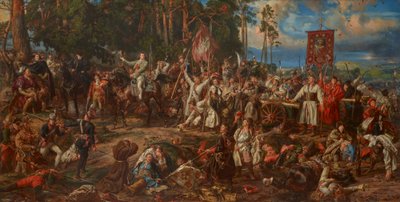 Kosciuszko em Raclawice de Jan Matejko