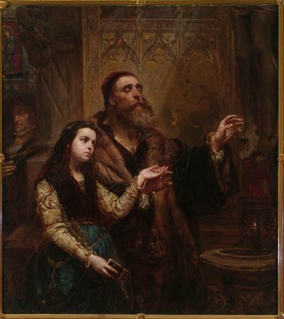 Veit Stoss cego com a neta de Jan Matejko