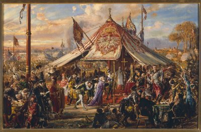 O poder da República no seu apogeu. Liberdade dourada. Eleição. R.P. 1573 de Jan Matejko