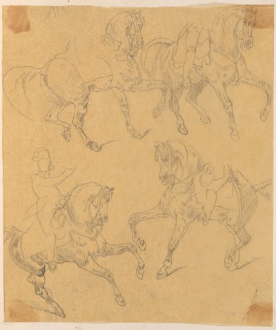 Skarbczyk. Vier Pferde und Reiter. de Jan Matejko