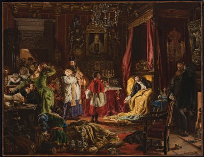 A morte de Sigismundo II Augusto em Knyszyn em 1572 de Jan Matejko