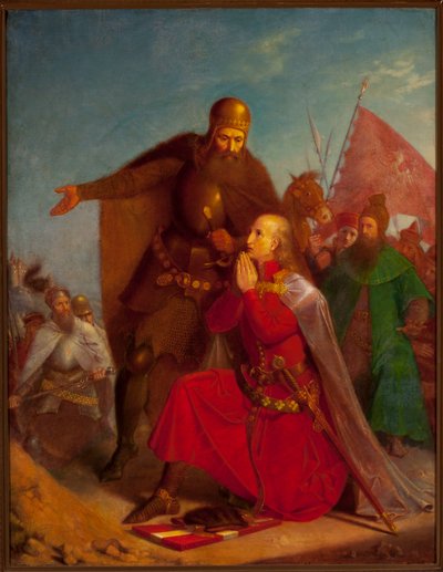 Władysław Jagiełło e Witold a rezar antes da Batalha de Grunwald de Jan Matejko