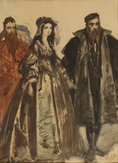 Sigismundo Augusto e Bárbara de Jan Matejko