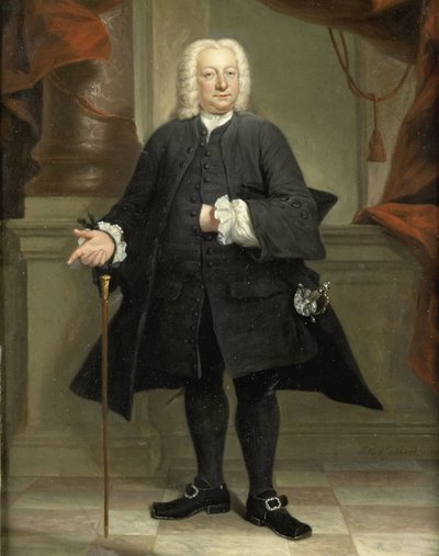 Retrato de um Homem de Jan Maurits Quinkhard (signed by artist)