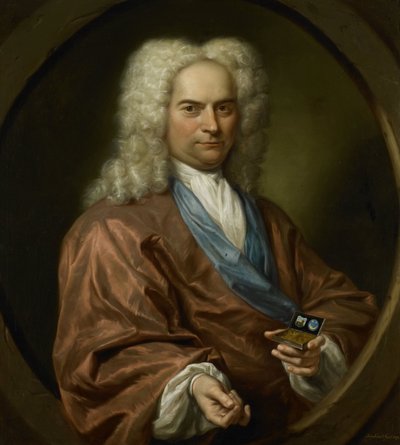 Retrato de David Leeuw (1682-1755), Mennonite Draper de Jan Maurits Quinkhard