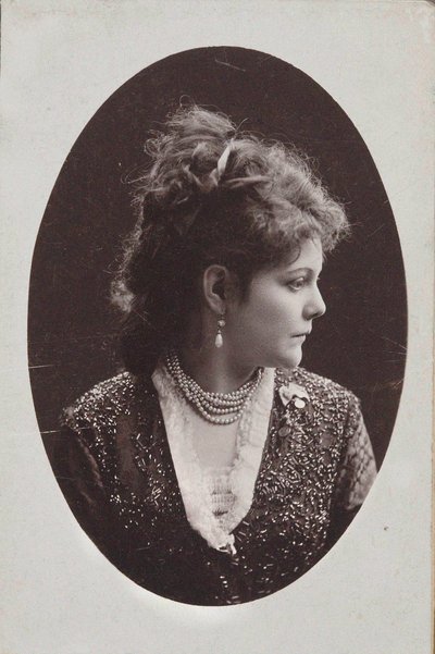 Retrato da pianista e compositora Sophie Menter 1846-1918, 1893. de Jan Mieczkowski
