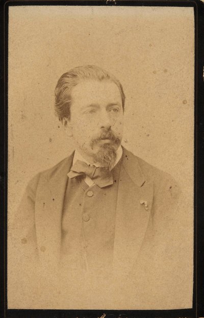Retrato do violinista e compositor Henryk Wieniawski 1835-1880. de Jan Mieczkowski