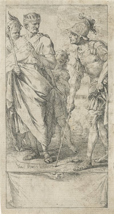 Popilius Laenas tekent een cirkel de Jan Miel