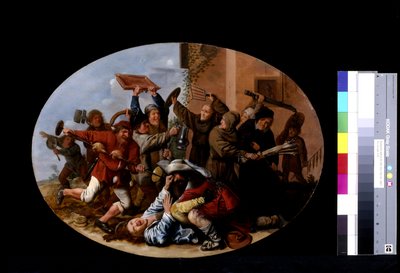 Batalha entre o Carnaval e a Quaresma (óleo sobre madeira) de Jan Miense Molenaer