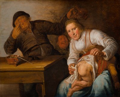 Os Cinco Sentidos: Cheiro, 1637 de Jan Miense Molenaer
