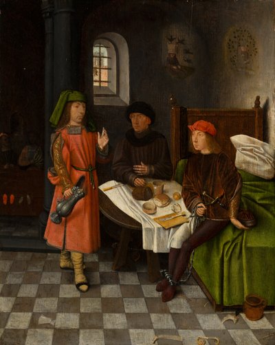 Joseph Explicando os Sonhos do Padeiro e do Porta-Copos, c.1500 de Jan Mostaert