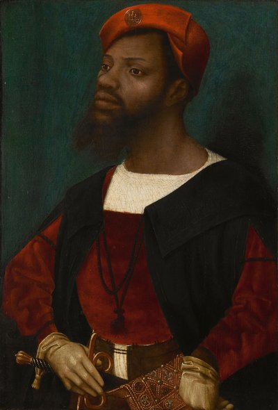 Retrato de um homem africano, ca 1530 de Jan Mostaert