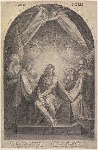 Cristo como um Homem de Dores, ca. 1610. de Jan Muller