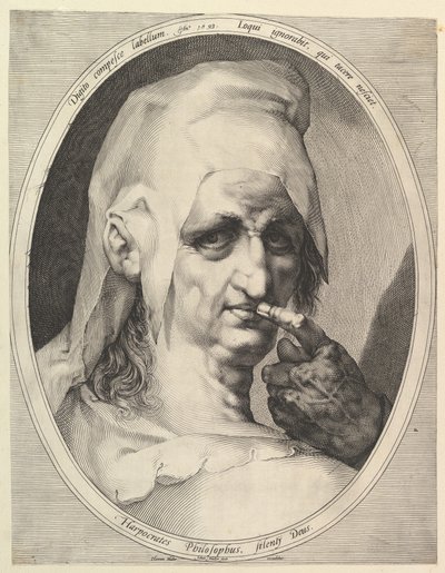 Harpocrates, Philosopher, ca. 1611. de Jan Muller