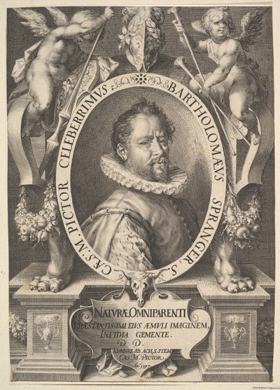 Retrato de Bartolomeu Spranger, ca. 1616 de Jan Muller