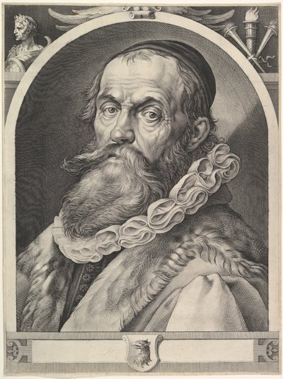 Retrato de Hendrick Goltzius, ca. 1617. de Jan Muller