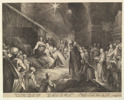 A Adoração dos Reis Magos, ca. 1625. de Jan Muller