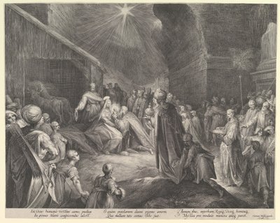 A Adoração dos Magos, c. 1626. de Jan Muller