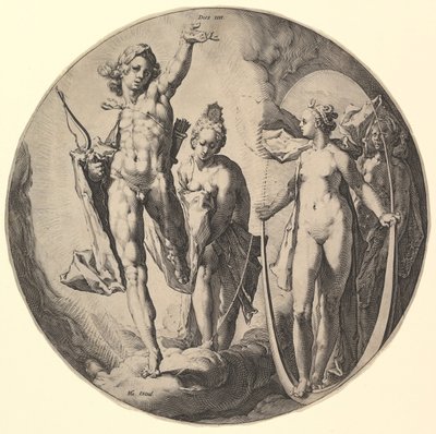 The Fourth Day Dies IV, da série A Criação do Mundo, ca. 1596. de Jan Muller