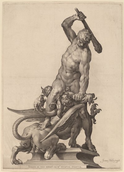 Hércules Matando a Hidra de Jan Muller after Adriaen de Vries