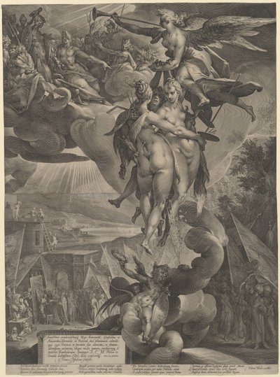 A Apoteose das Artes de Jan Muller, after Bartholomaeus Spranger