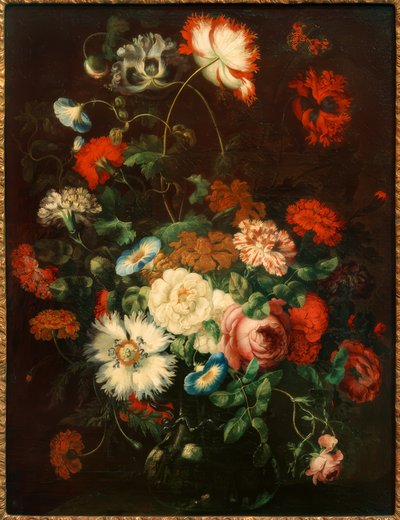 Natureza Morta de Flores em um vaso de vidro de Jan Peeter Brueghel
