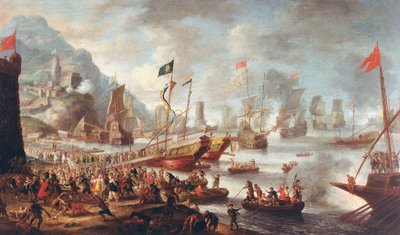 A Batalha de Lepanto: A Vitória, 1671. de Jan Peeters the Elder