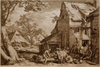 O filho pródigo como pastor de porcos de Jan Pietersz Saenredam