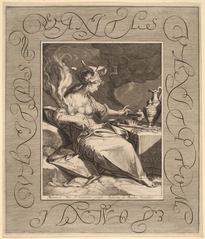 Vaidade das vaidades, tudo é vaidade de Jan Pietersz Saenredam, after Abraham Bloemaert