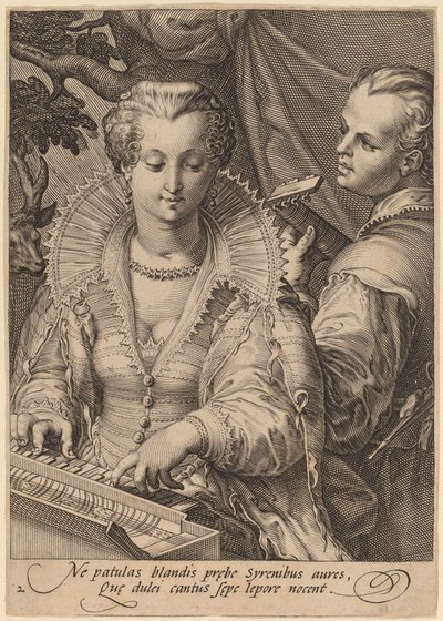 Audição de Jan Pietersz Saenredam after Hendrik Goltzius