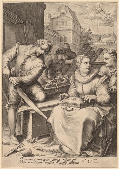 Um de Jan Pietersz Saenredam, after Hendrik Goltzius