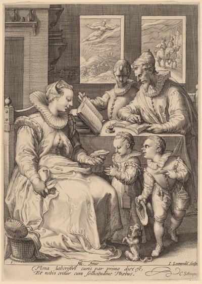Manhã de Jan Pietersz Saenredam, after Hendrik Goltzius