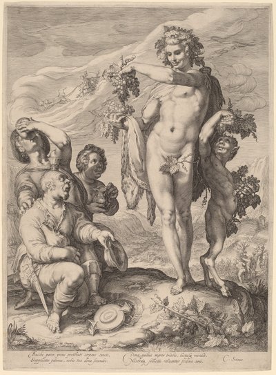 O Culto de Baco de Jan Pietersz Saenredam, after Hendrik Goltzius