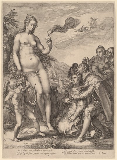 O Culto de Vênus de Jan Pietersz Saenredam, after Hendrik Goltzius