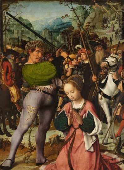 A decapitação de Santa Catarina (óleo sobre painel) de Jan Provoost