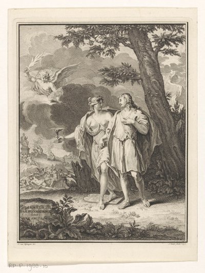 A luxúria seduz um jovem
Página de título para: Dirk Smits, Baalfegorsdienst de Israel, ou Punished Lust, 1737 de Jan Punt