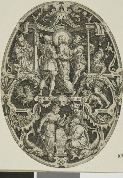 Prisão de Cristo, de A Paixão de Cristo de Jan Sadeler I