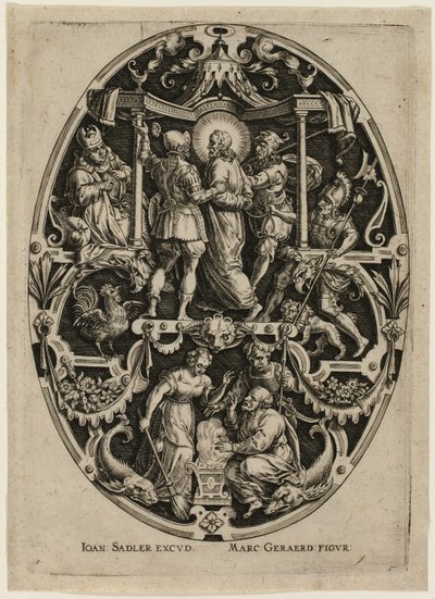 Prisão de Cristo, de A Paixão de Cristo de Jan Sadeler I