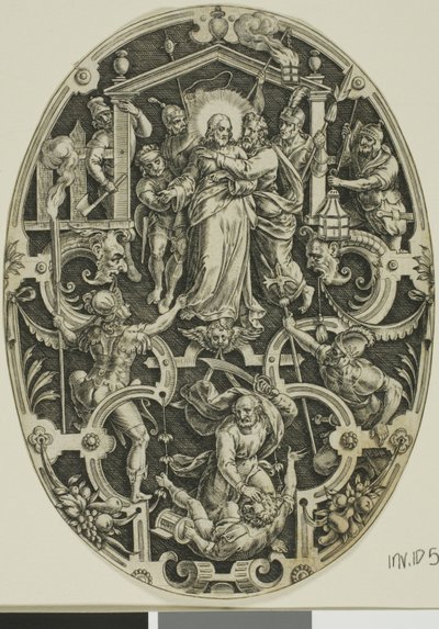 Traição de Cristo, da Paixão de Cristo de Jan Sadeler I