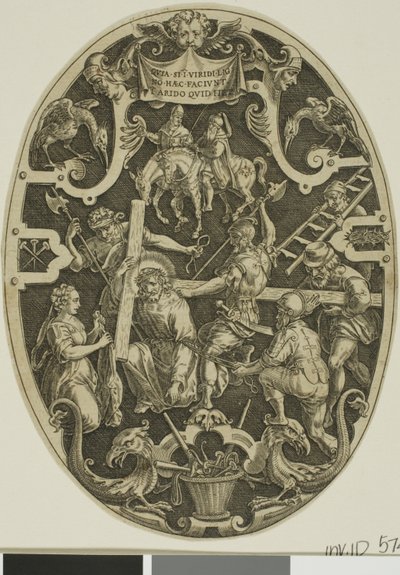 Carregando a Cruz, da Paixão de Cristo de Jan Sadeler I