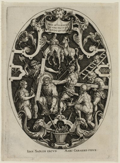 Carregando a Cruz, da Paixão de Cristo de Jan Sadeler I