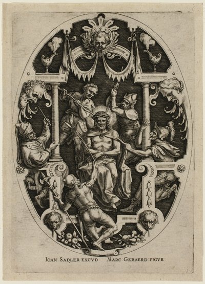 Coroação de espinhos, da Paixão de Cristo de Jan Sadeler I
