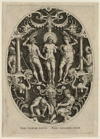 Flagelação, da Paixão de Cristo de Jan Sadeler I